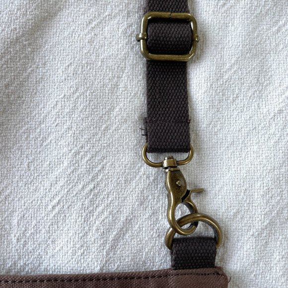 Augur Jans Canvas Crossbody Messenger Shoulder Bag - Picture 9 of 12